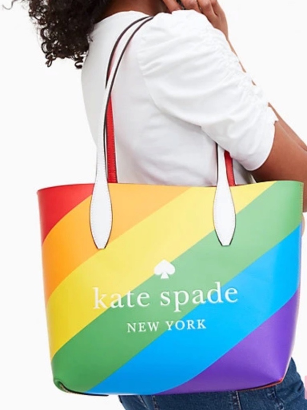 Kate Spade Rainbow Pride Small Tote - Picture 3 of 4